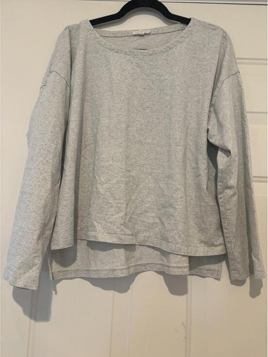 Eileen Fisher Tops - Womens sz L Eileen Fisher casual grey long sleeve shirt #1062